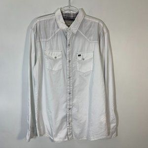 Buffalo David Bitton cowboy white shirt size XL
